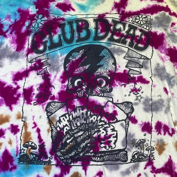 Rare Vintage 80’s Grateful Dead Club Dead Parking Lot T-Shirt Size XL Band - Picture 2 of 8
